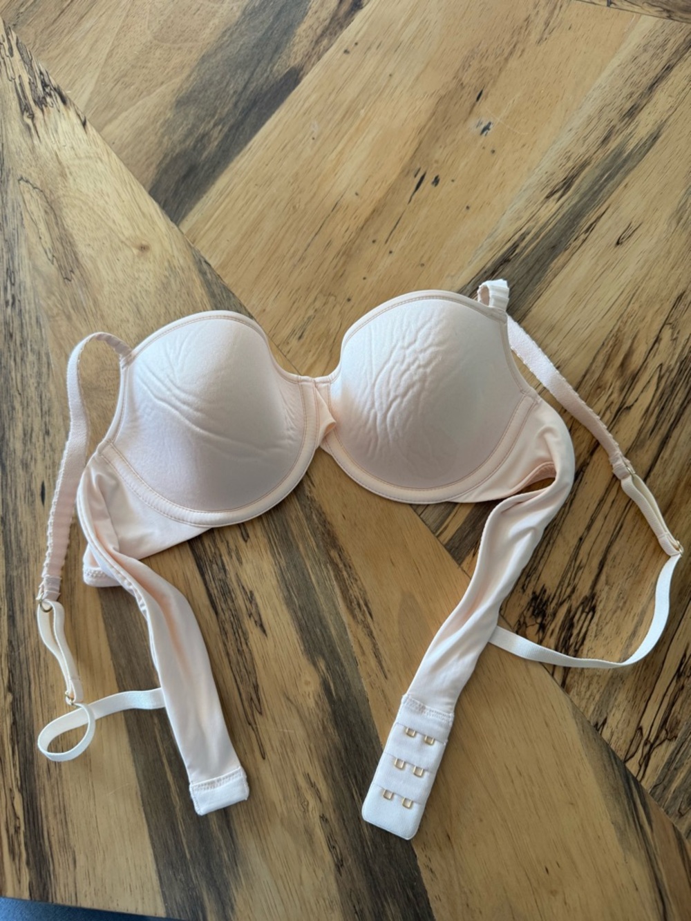 TWO ThirdLove 24/7 T-shirt braS Light Beige & Blush - Picture 8 of 14